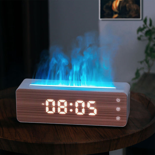 Flame Humidifier Clock Display