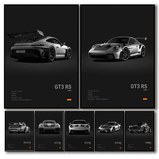 German Luxury Sports Car Wall